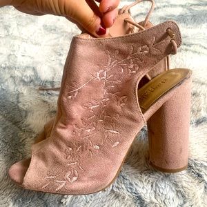 Size 7.5. Charlotte Russe heels. Block heels